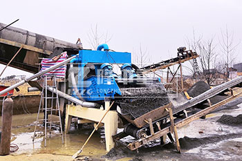 安徽六安脱水型细沙回收机调试运行现场